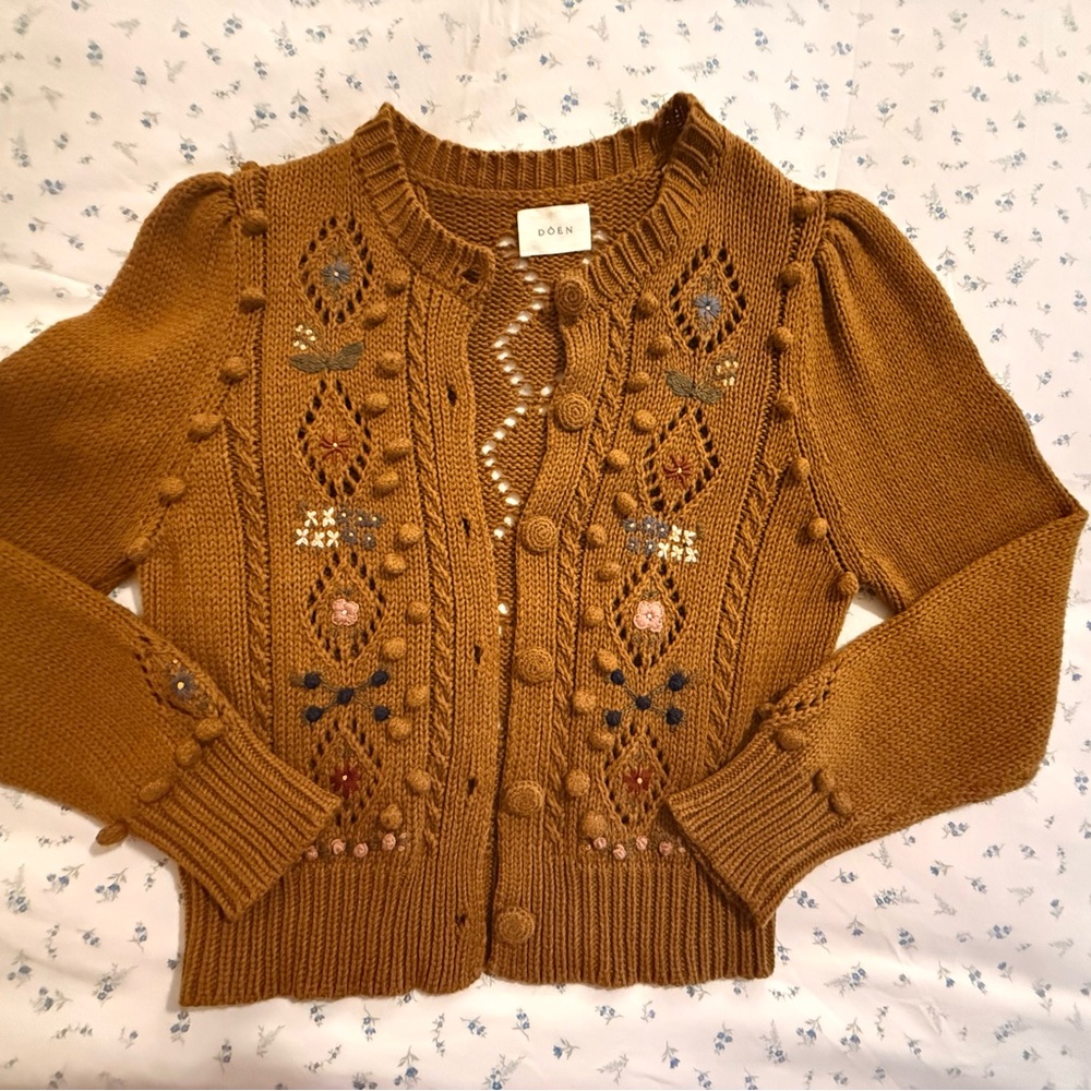 Doen Forget Me Not Cardigan Medium